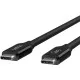 Дата кабель USB-C to USB-C 0.8m USB4 40Gbps 100W Black Belkin (INZ001BT0.8MBK)