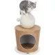 Дряпка (когтеточка) для котов Trixie Пещера с шаром 36х50 см коричневая (4011905444130)