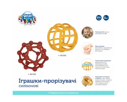 Прорізувач Canpol babies силіконова Мяч (80/303)