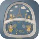 Набір дитячого посуду Canpol babies BONJOUR PARIS посуду 5 ел. синій (9/227_blu)