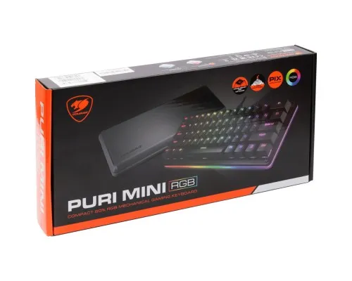 Клавиатура Cougar Puri Mini RGB USB Black (Puri Mini RGB)