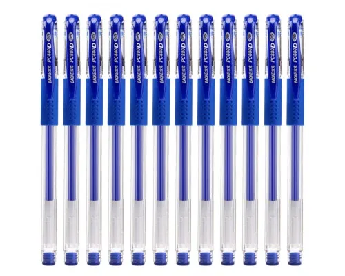 Ручка гелева Baoke з грипом 0.5 мм, синя (PEN-BAO-PC880D-BL)