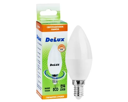 Лампочка Delux BL37B 5 Вт 4100K 220В E14 (90002754)