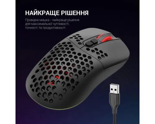 Мышка GamePro GM395 RGB USB Black (GM395)