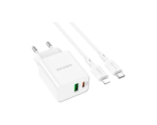 Зарядное устройство BOROFONE BA69A charger set (C to iP) White (BA69ACLW)