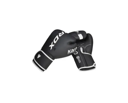 Боксерские перчатки RDX F6 Kara Matte White 10 унцій (BGR-F6MW-10OZ)