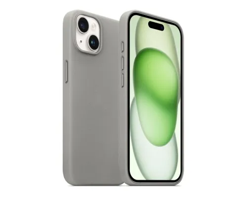 Чохол до мобільного телефона Armorstandart FAKE Leather Case Apple iPhone 15 Plus Grey (ARM76295)