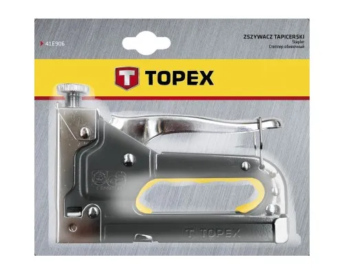 Степлер будівельний Topex 6-14 мм, скобы J (41E905)