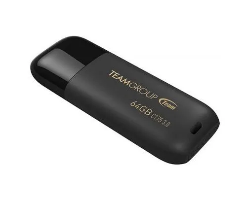 USB флеш накопитель Team 64GB C175 Pearl Black USB 3.1 (TC175364GB01)