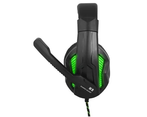 Навушники Gemix N2 LED Black-Green Gaming