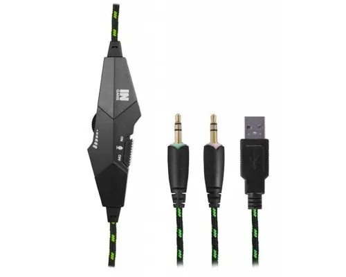 Навушники Gemix N2 LED Black-Green Gaming