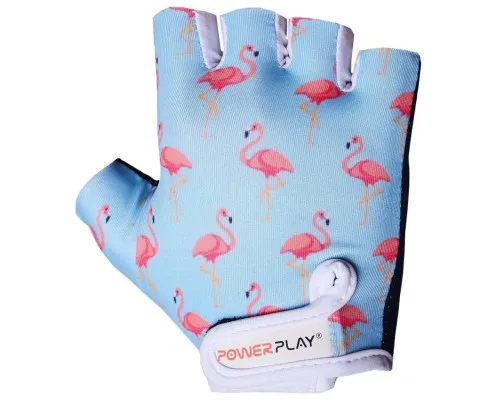 Велорукавиці PowerPlay Children 001 Blue Flamingo XS (001_Blue_Flamingo_XS)