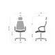 Офисное кресло Аклас Крокус CH TILT Черный (Черный Оранжевый) (10047590)