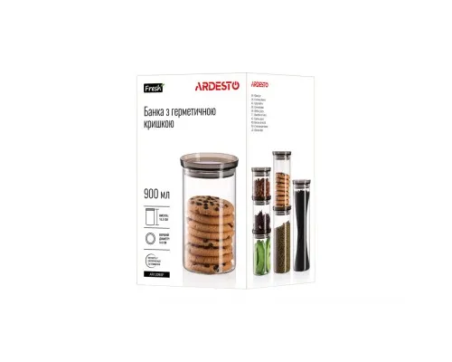 Емкость для сыпучих продуктов Ardesto Fresh стекло, пластик 900 мл (AR1309SF)