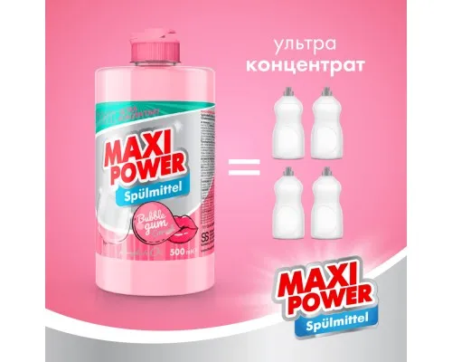 Засіб для ручного миття посуду Maxi Power Бабл Гам 500 мл (4823098411963)