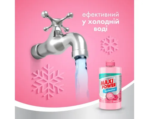 Засіб для ручного миття посуду Maxi Power Бабл Гам 500 мл (4823098411963)