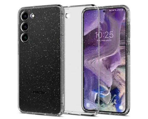 Чехол для мобильного телефона Spigen Samsung Galaxy S23 Liquid Crystal Glitter, Crystal Quartz (ACS05710)