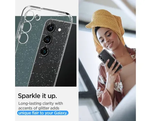 Чехол для мобильного телефона Spigen Samsung Galaxy S23 Liquid Crystal Glitter, Crystal Quartz (ACS05710)