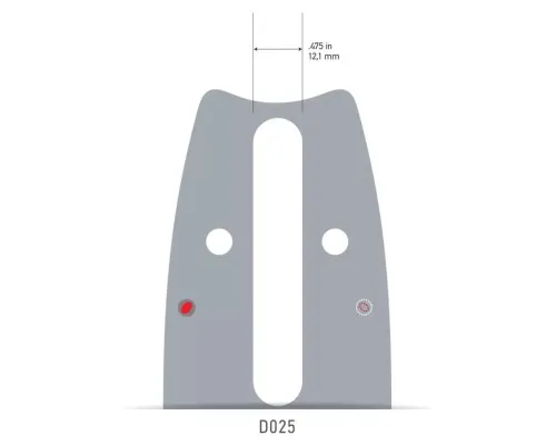 Шина для цепной пилы Oregon 0.325, 1.5 мм, 18/45 см (183SFHD025)