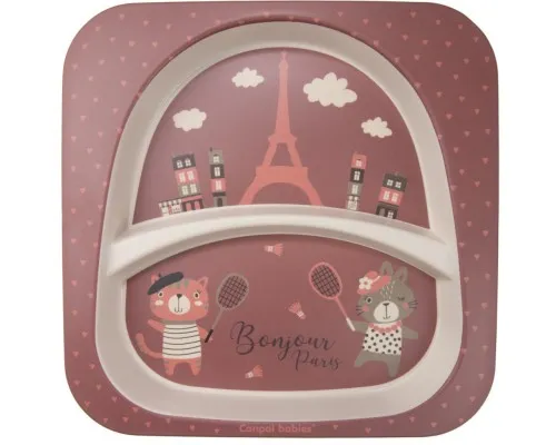 Набор детской посуды Canpol babies BONJOUR PARIS посуды 5 эл. красный (9/227_red)