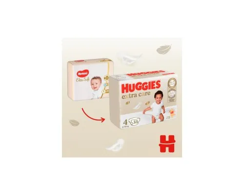 Підгузки Huggies Extra Care Size Розмір 4 (8-16 кг) 76 шт (5029053583167)