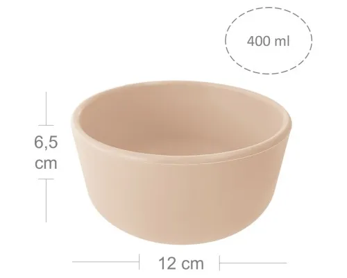 Тарілка дитяча MinikOiOi Bowl - Bubble Beige (101080108)