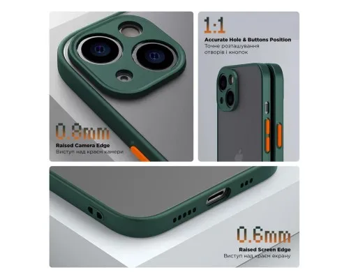 Чехол для мобильного телефона Armorstandart Frosted Matte Tecno Spark 10 4G (KI5q) Dark Green (ARM70498)