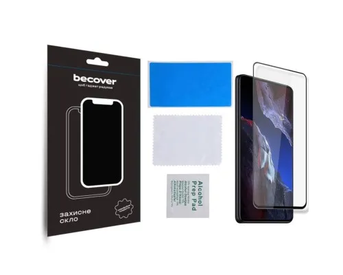 Скло захисне BeCover Poco F5 Pro Black (709744)