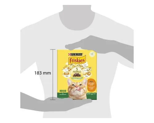 Сухий корм для кішок Purina Friskies Indoor з куркою та овочами 270 г (7613035351820)