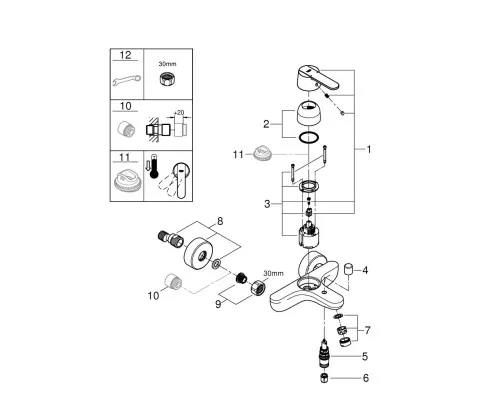 Змішувач Grohe Get (32887000)