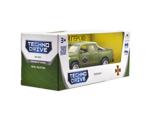 Машина Techno Drive серії Шеврони Героїв - Toyota Hilux - Червона калина (KM6119)
