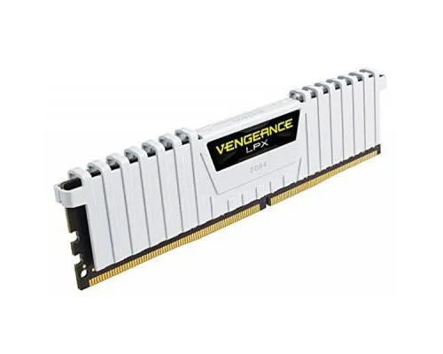 Модуль памяти для компьютера DDR4 16GB (2x8GB) 3200 MHz LPX White Corsair (CMK16GX4M2B3200C16W)