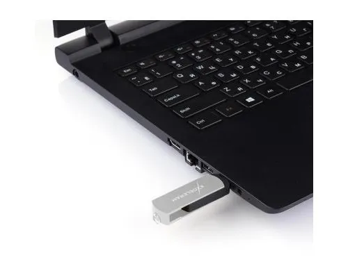 USB флеш накопичувач eXceleram 64GB P2 Series Silver/Black USB 2.0 (EXP2U2SIB64)