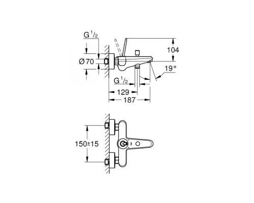 Смеситель Grohe EUD Joystick (23431000)