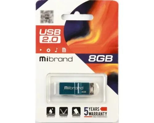 USB флеш накопитель Mibrand 8GB Сhameleon Light Blue USB 2.0 (MI2.0/CH8U6LU)