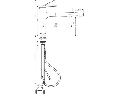 Змішувач Hansgrohe 74804000