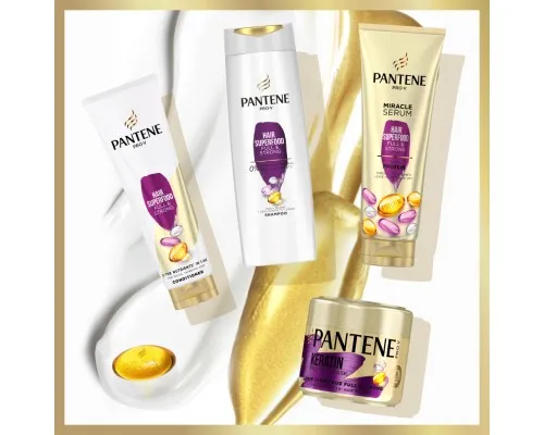 Маска для волосся Pantene Pro-V з кератином Живильний коктейль Обємне та міцне 300 мл (8001841622316)