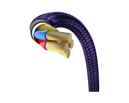 Дата кабель USB 3.1 AM to Lightning 2.0m CAL7C 1.5A 90 Purple Baseus (CAL7C-B05)