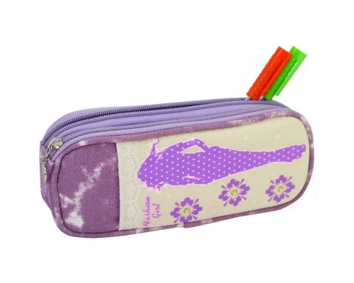 Пенал Cool For School 1 відділення Фіолетовий (J-2392-purple)