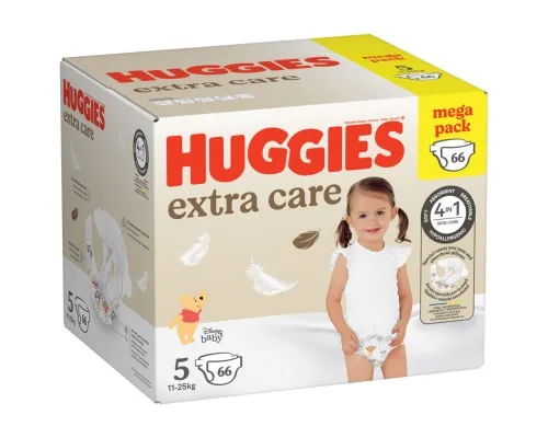 Подгузники Huggies Extra Care Size Размер 5 (11-25 кг) 66 шт (5029053583174)