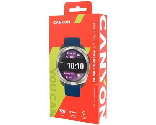 Смарт-часы Canyon Maveric SW-83 GPS Silver (CNS-SW83SS)