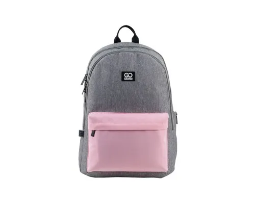 Рюкзак школьный GoPack Education Teens 140L-1 серо-розовый (GO24-140L-1)