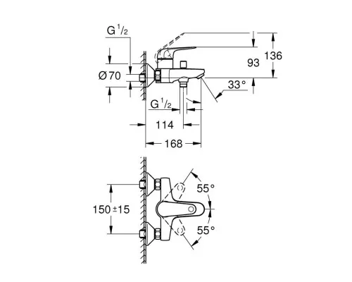 Змішувач Grohe Swift (24335001)