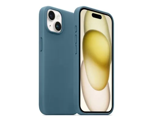 Чехол для мобильного телефона Armorstandart FAKE Leather Case Apple iPhone 15 Plus Sea Blue (ARM76298)