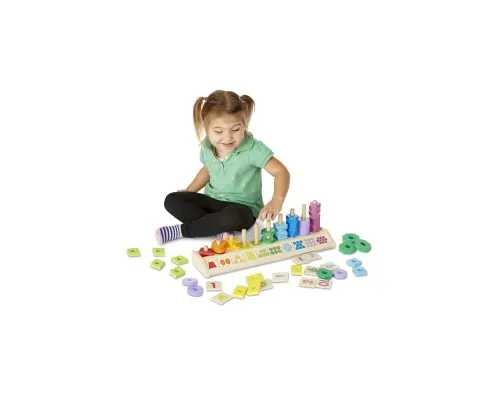 Развивающая игрушка Melissa&Doug Деревянный сортировщик Цвет, форма, счет (MD19275)