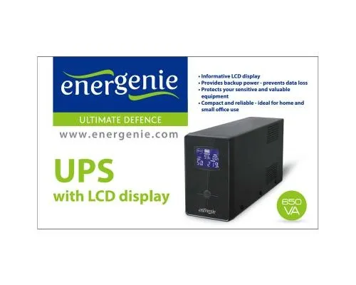 Пристрій безперебійного живлення EnerGenie EG-UPS-031 650VA LCD (EG-UPS-031)