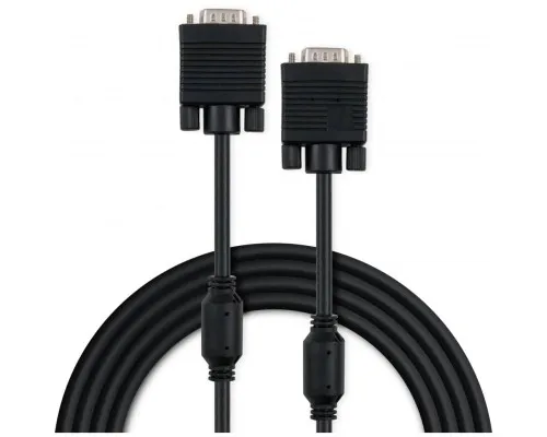 Кабель мультимедійний VGA 10.0m ferrits Vinga (VCPVGAF10BK)