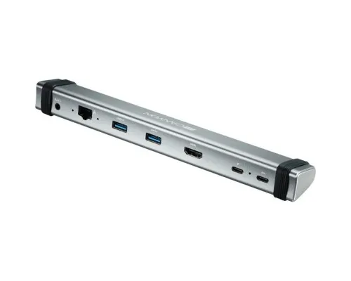 Порт-реплікатор Canyon Docking Station with 7 ports, 2*Type C, Input 100-240V (CNS-TDS06DG)