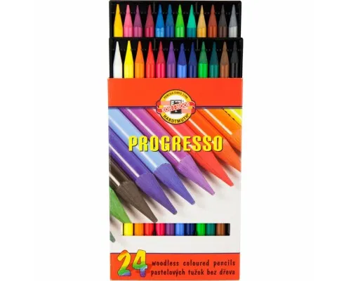 Олівці кольорові Koh-i-Noor Progresso бездревесние 24 кольорів (875802)