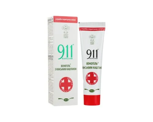 Бальзам для тіла Green Pharm Cosmetic 911 Веногель із кінським каштаном 100 мл (4820182110351)